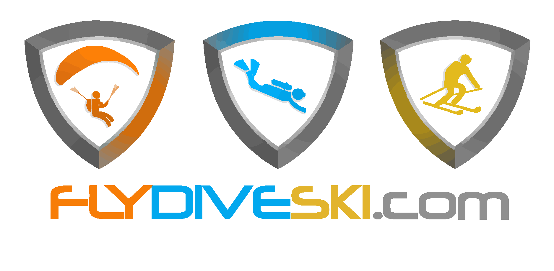 FlyDiveSki Logo Vector Logo